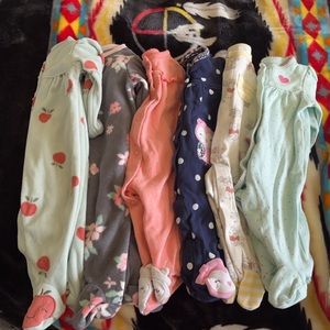 Newborn baby girl clothes.